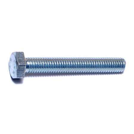 Midwest Fastener Class 8.8, M8-1.25 Hex Head Cap Screw, Zinc Plated Steel, 55 mm L, 25 PK 50450